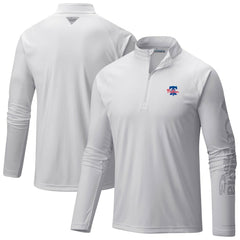Philadelphia Phillies Columbia Terminal Tackle Raglan Omni-Shade Quarter-Zip Pullover Top | MLB Outlet