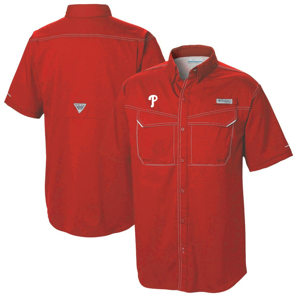 Philadelphia Phillies Columbia Omni-Wick Low Drag Offshore Button-Up Shirt | MLB US