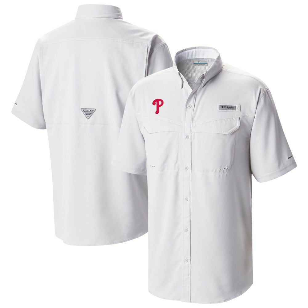 Philadelphia Phillies Columbia Omni-Wick Low Drag Offshore Button-Up Shirt | MLB Discount