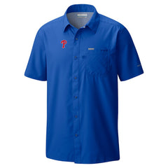 Philadelphia Phillies Columbia Slack Tide Omni-Wick Button-Up Camp Shirt | MLB Online