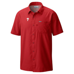 Philadelphia Phillies Columbia Slack Tide Omni-Wick Button-Up Camp Shirt | MLB Online
