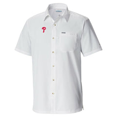 Philadelphia Phillies Columbia Slack Tide Omni-Wick Button-Up Camp Shirt | MLB For sale