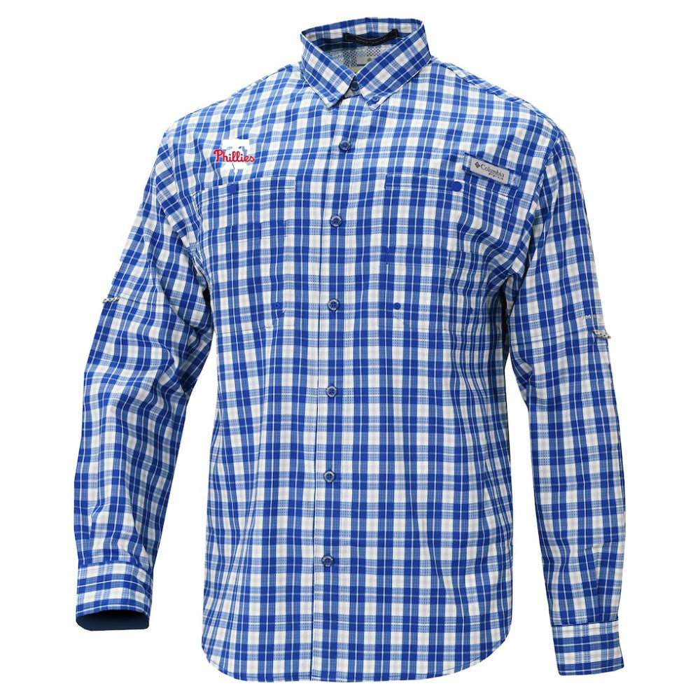 Philadelphia Phillies Columbia Super Slack Tide Omni-Wick Button-Up Shirt | MLB Near me