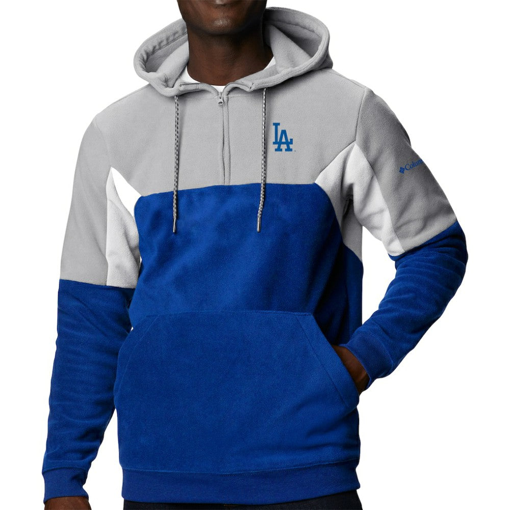 Los Angeles Dodgers Columbia Lodge Fleece Quarter-Zip Hoodie | MLB New