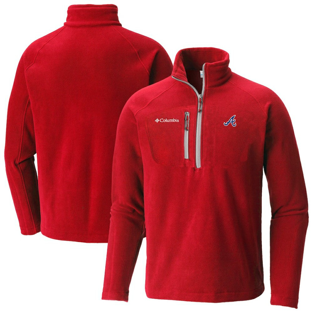 Atlanta Braves Columbia Fast Trek III Half-Zip Fleece Pullover | MLB Discount