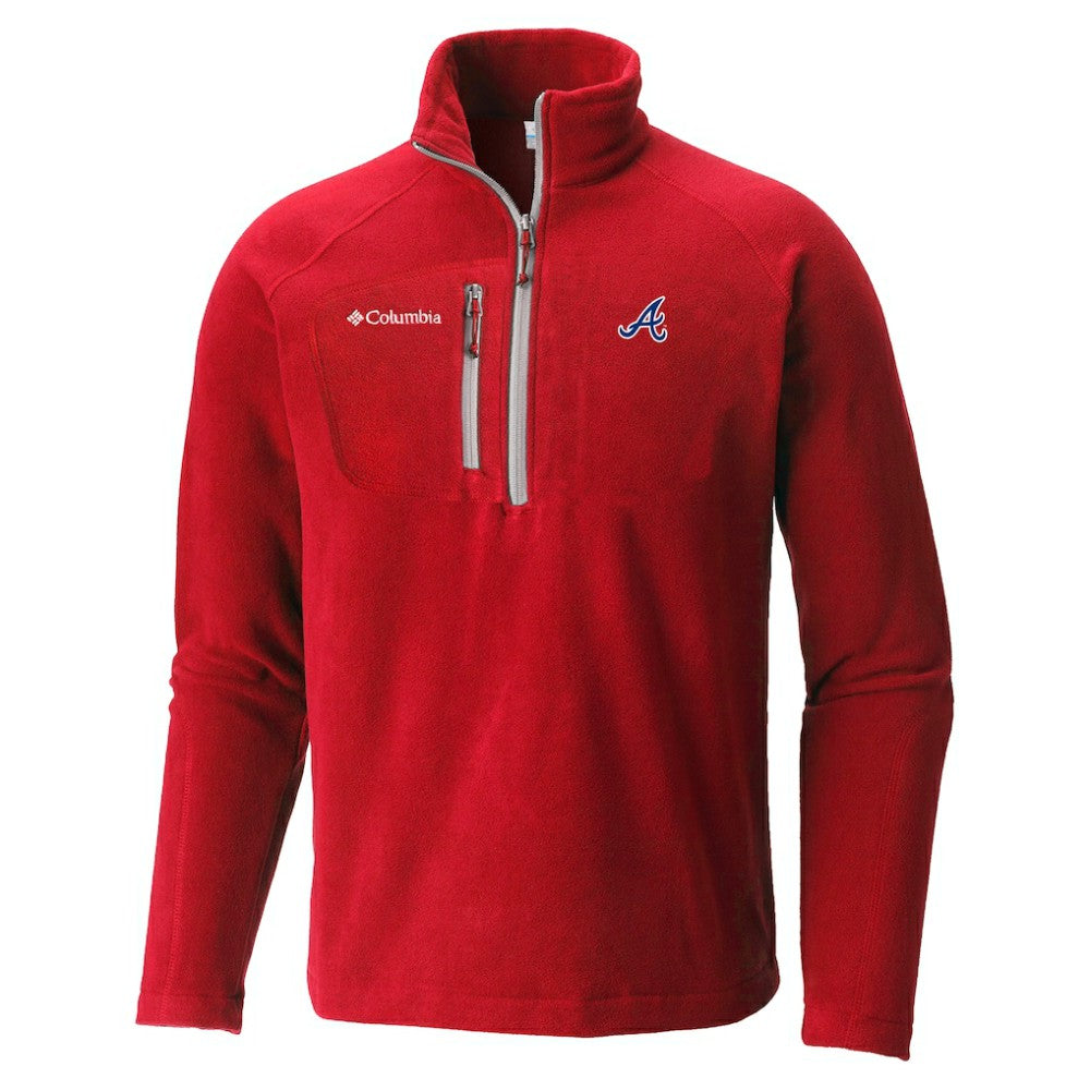 Atlanta Braves Columbia Fast Trek III Half-Zip Fleece Pullover | MLB Discount