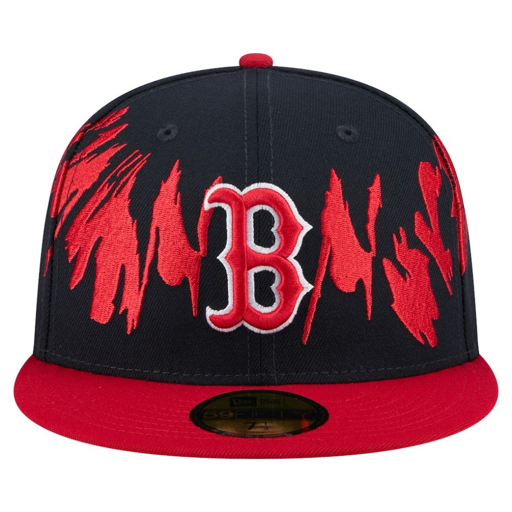Boston Red Sox New Era Retro Pattern 59FIFTY Fitted Hat | MLB Discount
