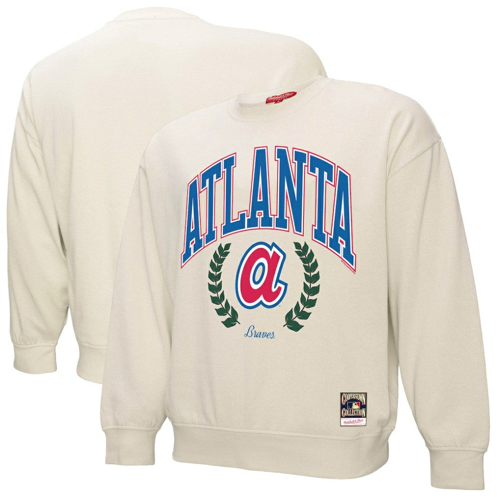 Atlanta Braves Mitchell & Ness Women's Cooperstown Collection Laurel Pullover Sweatshirt | MLB Online