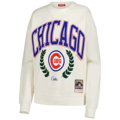 Chicago Cubs Mitchell & Ness Women's Cooperstown Collection Laurel Pullover Sweatshirt | MLB Discount