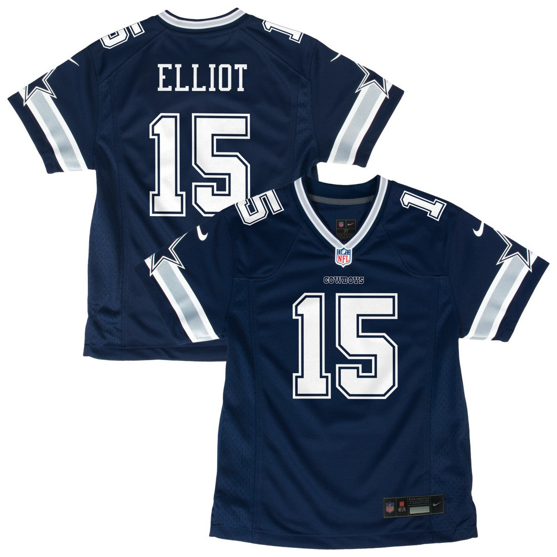 Dallas Cowboys Nike Ezekiel Elliott  Youth Game Jersey