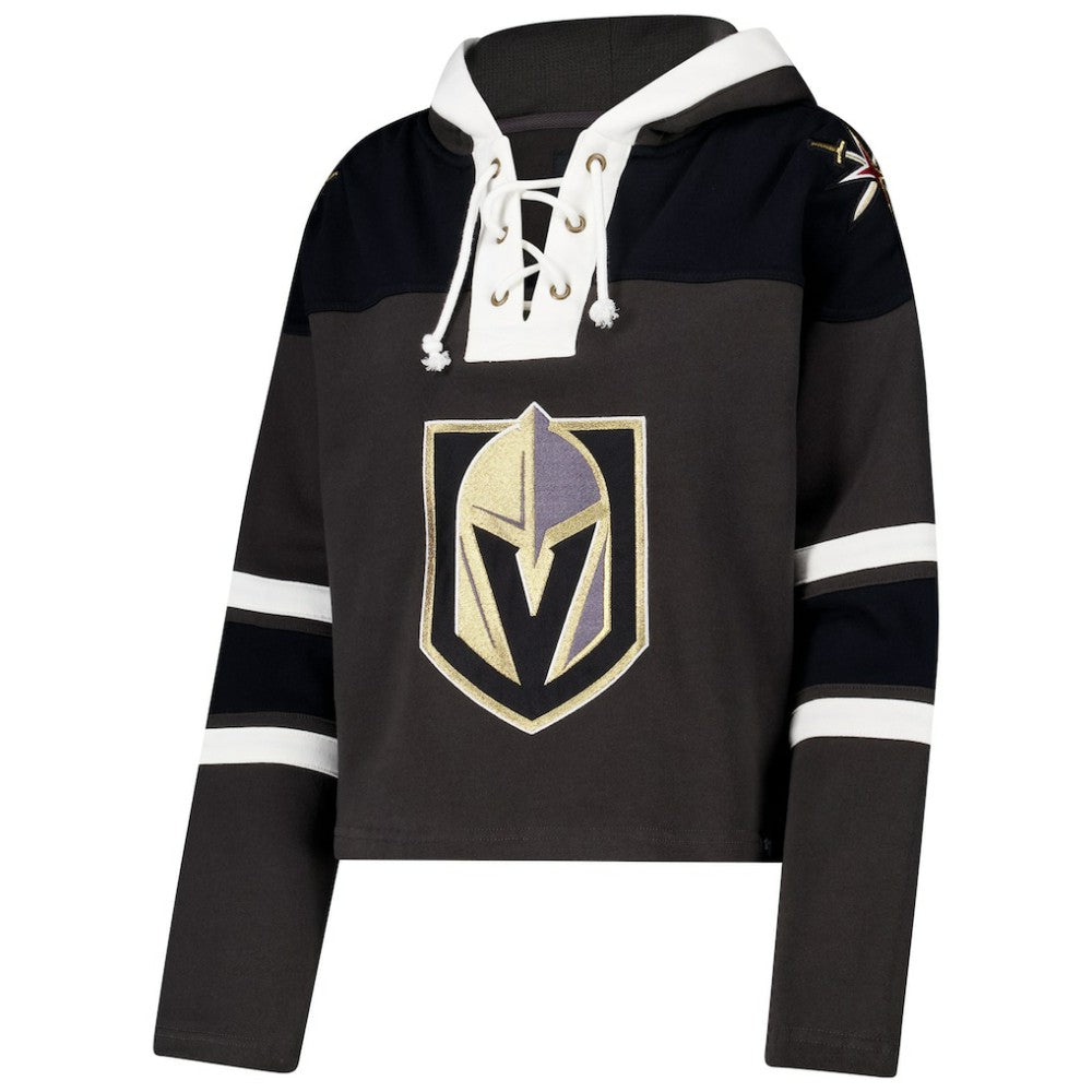 Vegas Golden Knights '47 Women's Cropped Superior Lacer Pullover Hoodie Sale