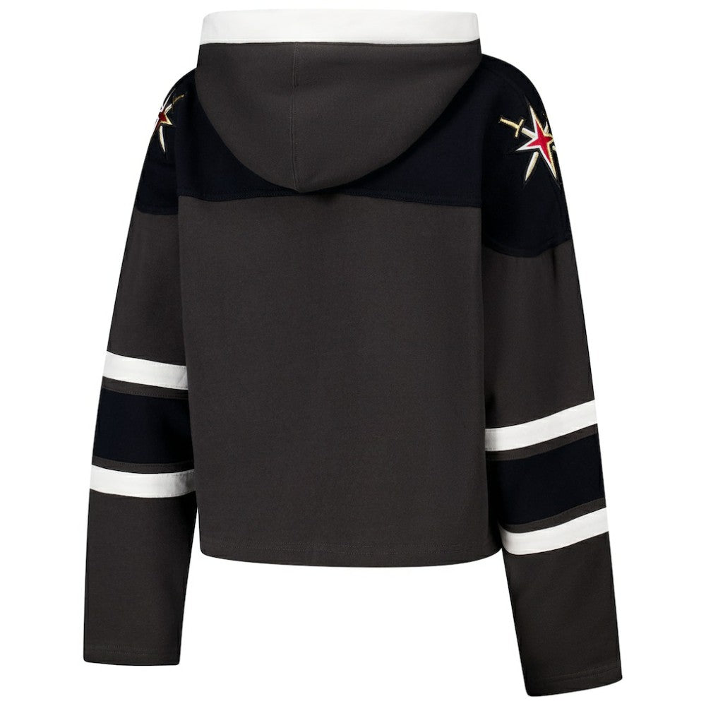 Vegas Golden Knights '47 Women's Cropped Superior Lacer Pullover Hoodie Sale