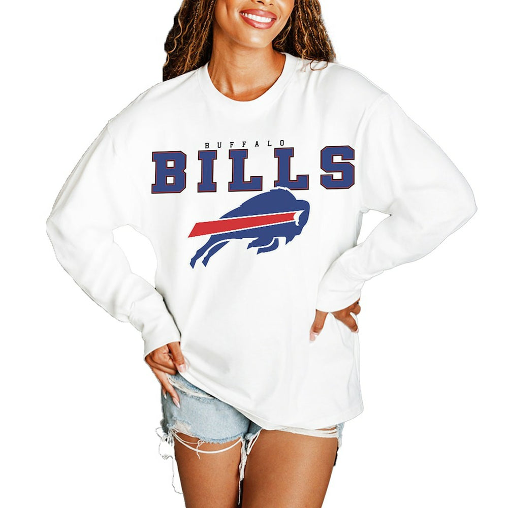 Buffalo Bills  Gameday Couture Women's Big Goals Oversized Long Sleeve T-Shirt