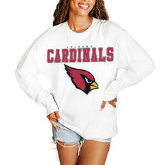 Arizona Cardinals  Gameday Couture Women's Big Goals Oversized Long Sleeve T-Shirt