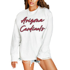 Arizona Cardinals  Gameday Couture Women's Classic Comeback Oversized Long Sleeve T-Shirt