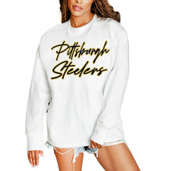 Pittsburgh Steelers  Gameday Couture Women's Classic Comeback Oversized Long Sleeve T-Shirt