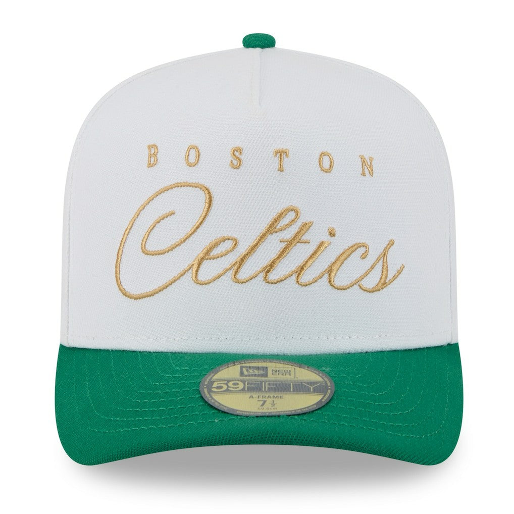Boston Celtics 2025 NBA Draft A-Frame 59FIFTY Fitted Hat Discount