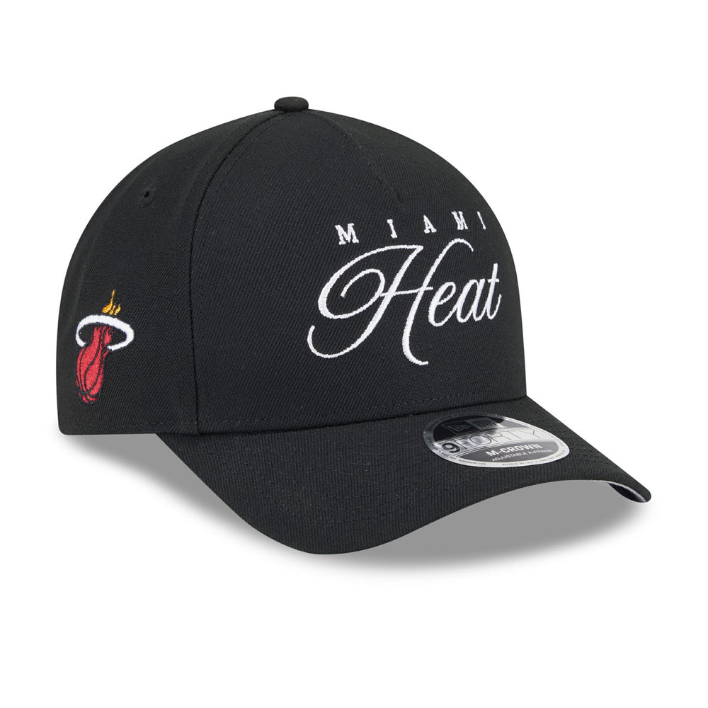 Miami Heat 2025 NBA Draft M-Crown A-Frame 9FORTY Adjustable Hat On Sale