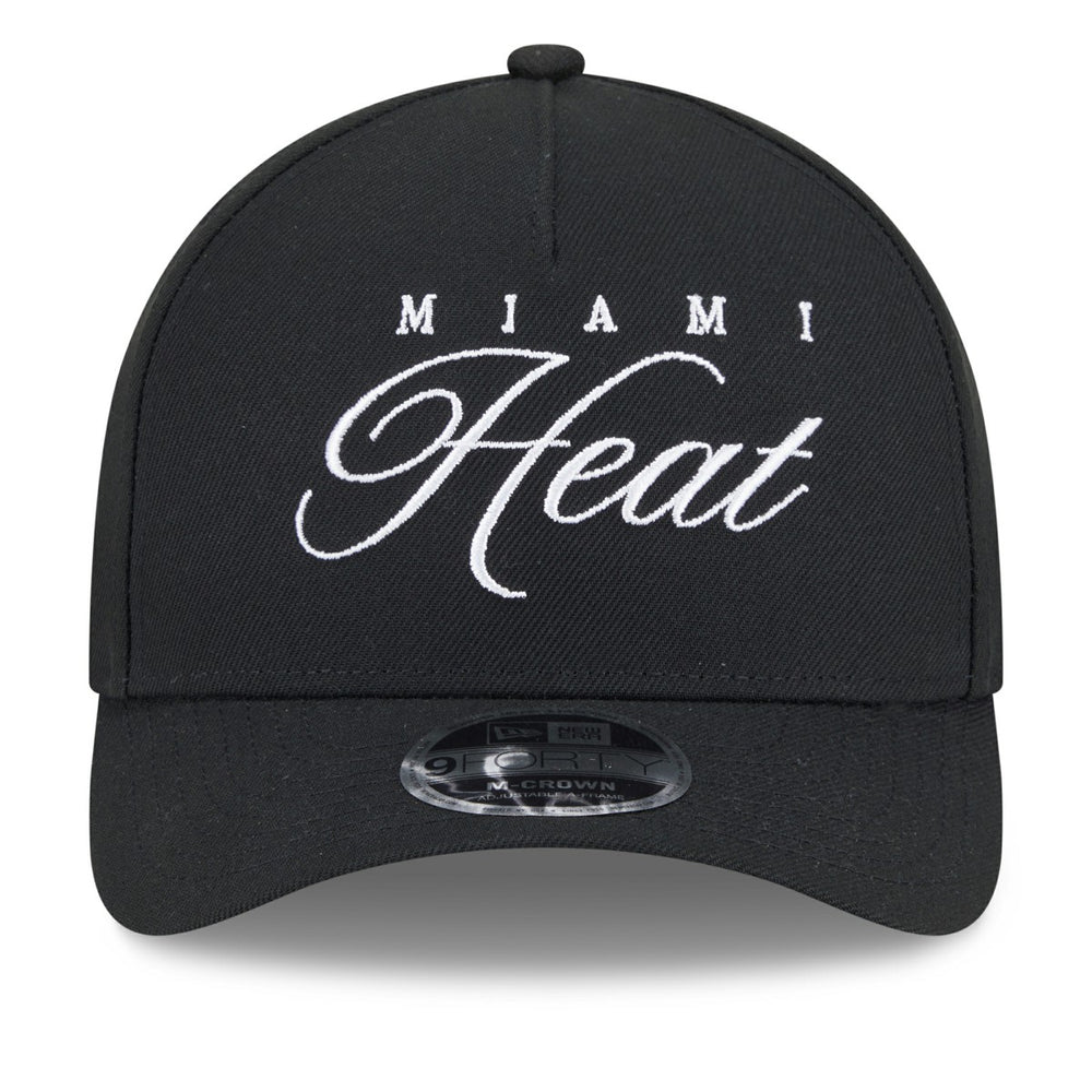 Miami Heat 2025 NBA Draft M-Crown A-Frame 9FORTY Adjustable Hat On Sale