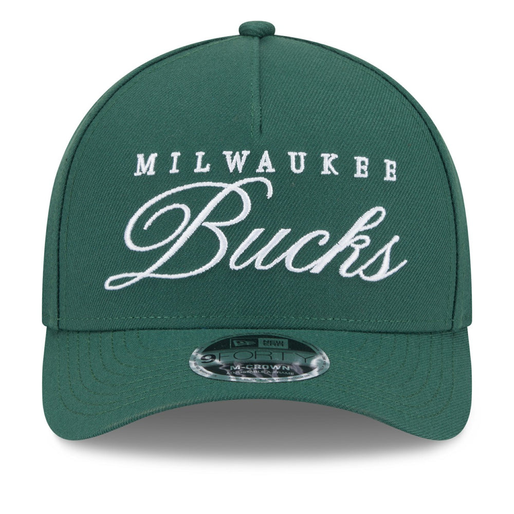 Milwaukee Bucks 2025 NBA Draft M-Crown A-Frame 9FORTY Adjustable Hat Outlet