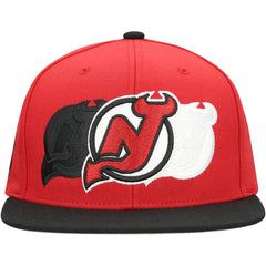 New Jersey Devils Mitchell & Ness Soul Triple Up Snapback Hat Discount