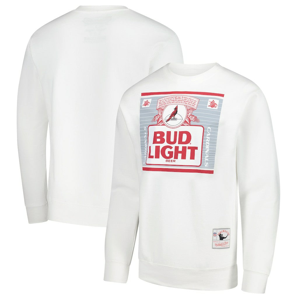 Arizona Cardinals Mitchell & Ness x Bud Light The Crest Pullover Sweatshirt