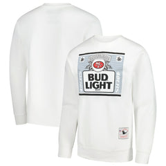 San Francisco 49ers Mitchell & Ness x Bud Light The Crest Pullover Sweatshirt