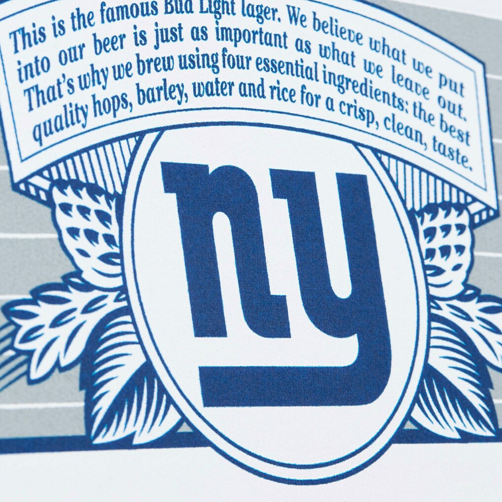 New York Giants Mitchell & Ness x Bud Light The Crest Pullover Sweatshirt