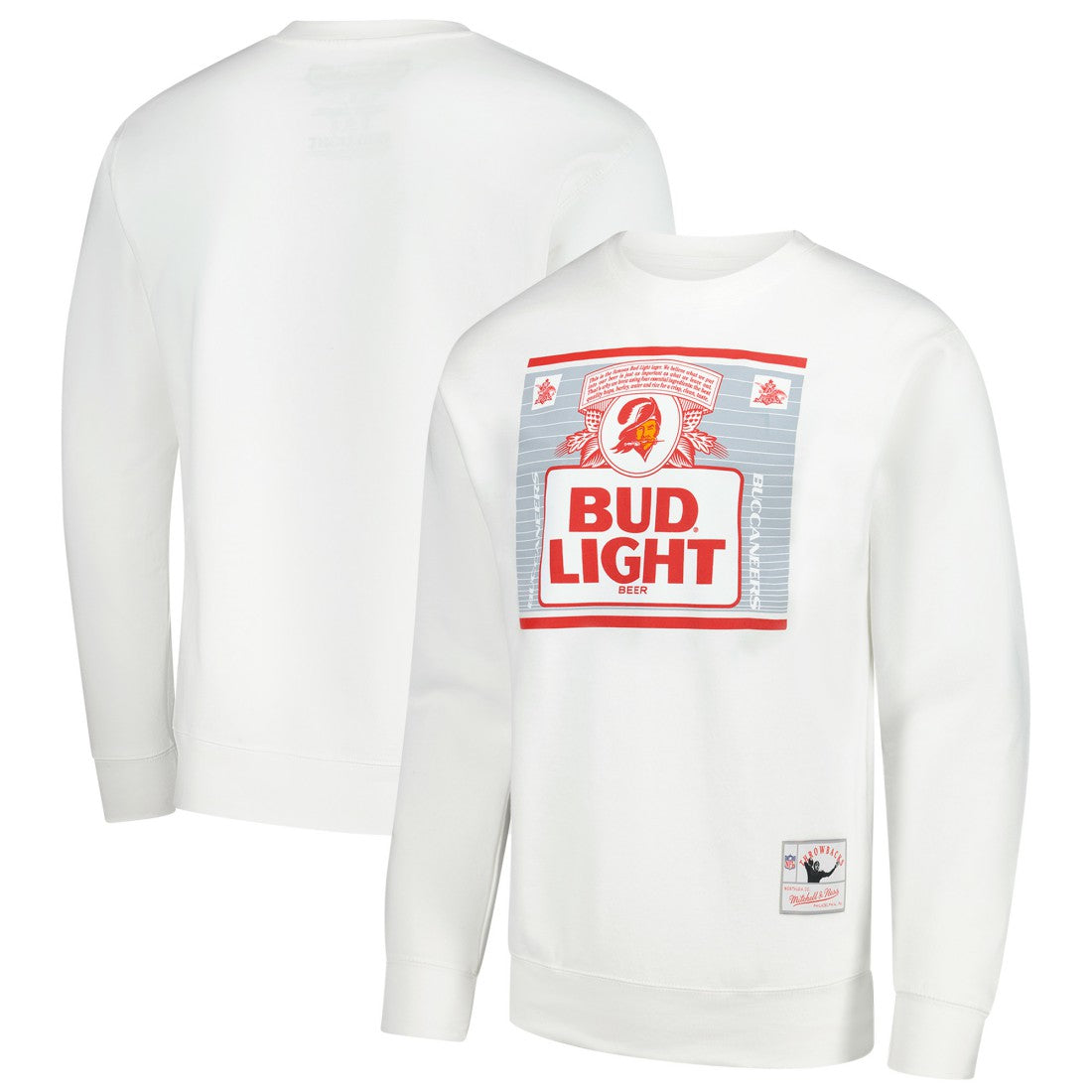 Tampa Bay Buccaneers Mitchell & Ness x Bud Light The Crest Pullover Sweatshirt