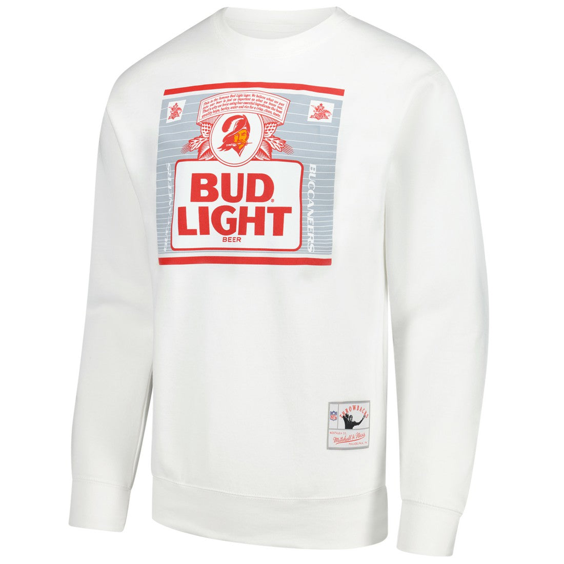 Tampa Bay Buccaneers Mitchell & Ness x Bud Light The Crest Pullover Sweatshirt