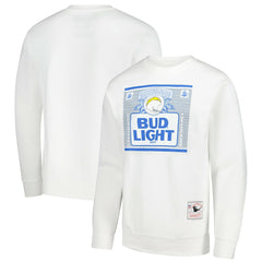 Los Angeles Chargers Mitchell & Ness x Bud Light The Crest Pullover Sweatshirt