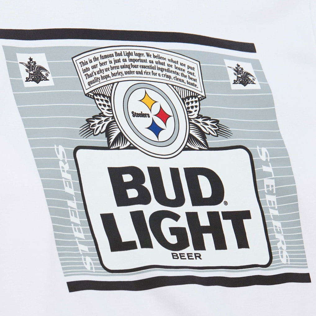 Pittsburgh Steelers Mitchell & Ness x Bud Light The Crest Pullover Sweatshirt