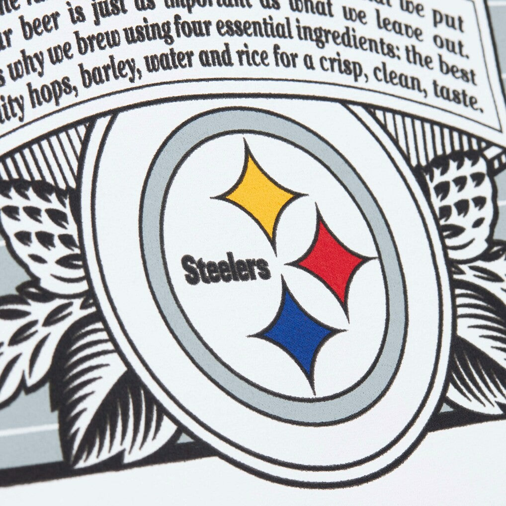 Pittsburgh Steelers Mitchell & Ness x Bud Light The Crest Pullover Sweatshirt