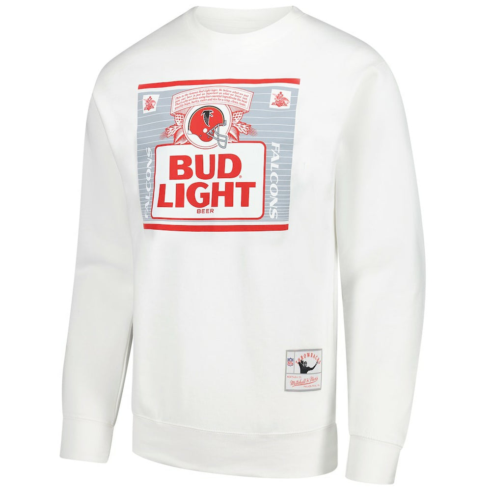 Atlanta Falcons Mitchell & Ness x Bud Light The Crest Pullover Sweatshirt
