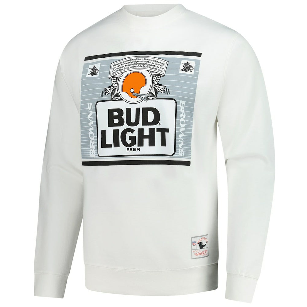 Cleveland Browns Mitchell & Ness x Bud Light The Crest Pullover Sweatshirt