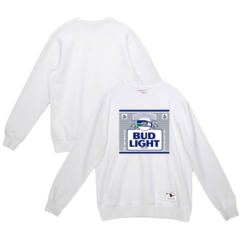 Seattle Seahawks Mitchell & Ness x Bud Light The Crest Pullover Sweatshirt