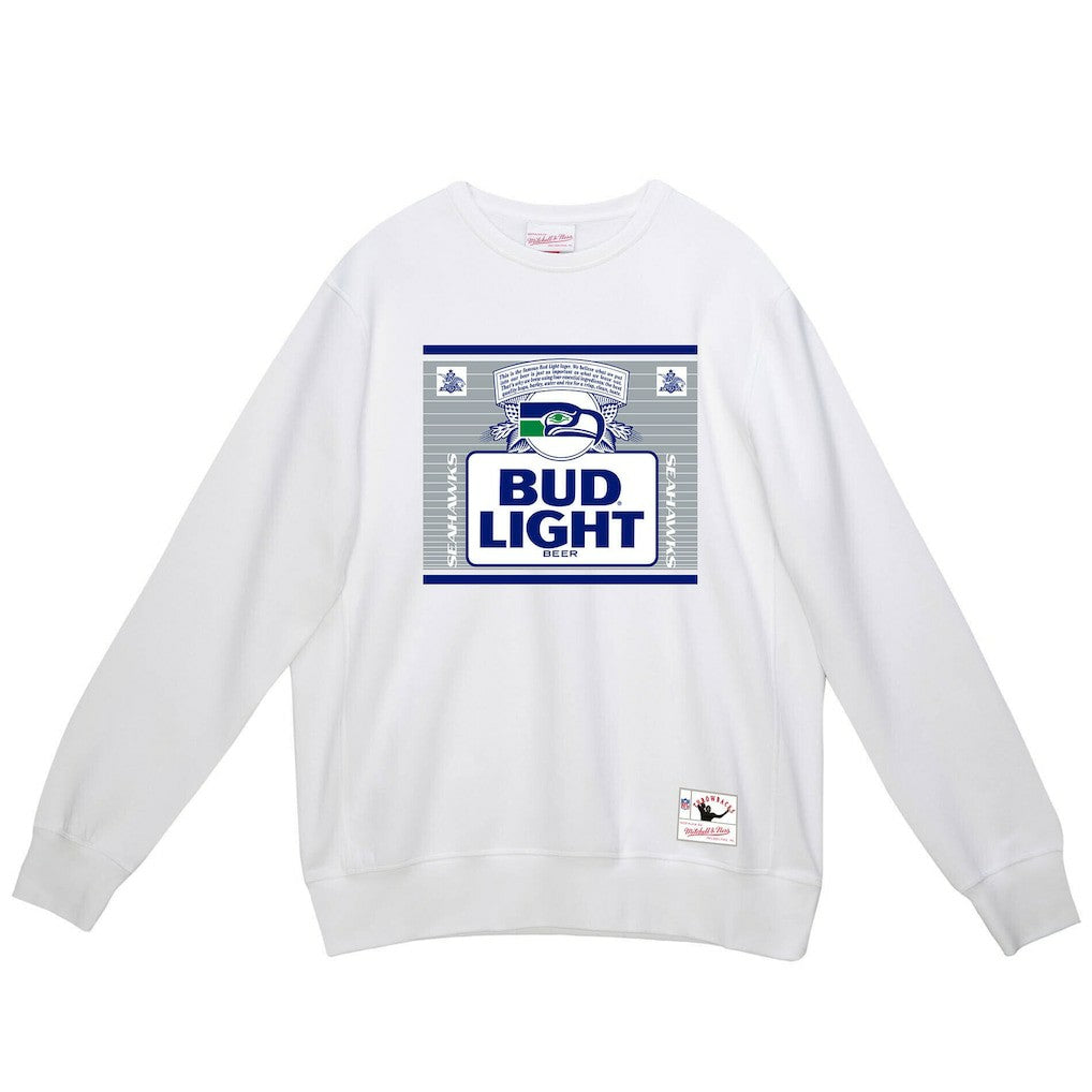 Seattle Seahawks Mitchell & Ness x Bud Light The Crest Pullover Sweatshirt