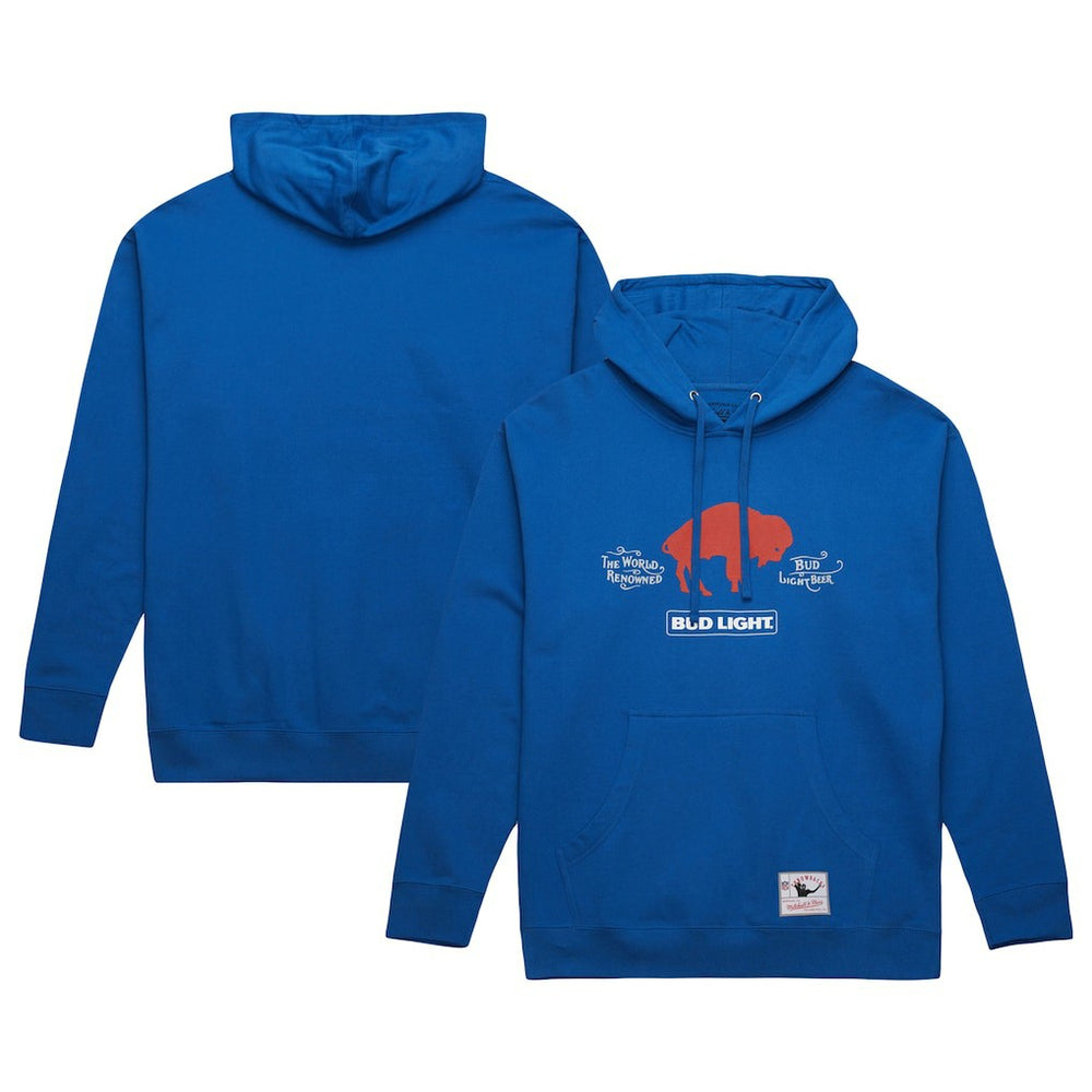 Buffalo Bills Mitchell & Ness NFL x Bud Light Vintage Pullover Hoodie