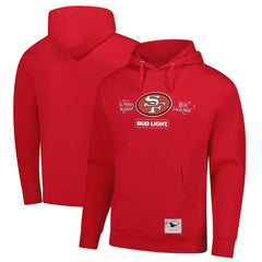 San Francisco 49ers Mitchell & Ness NFL x Bud Light Vintage Pullover Hoodie