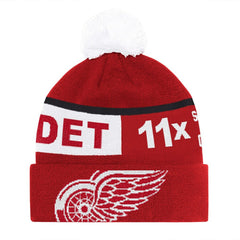 Detroit Red Wings Starter Chyron Commemorative Cuffed Knit Hat with Pom Sale