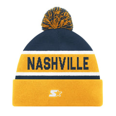 Nashville Predators Starter Cuffed Knit Hat with Pom Discount