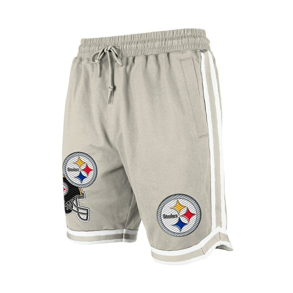 Pittsburgh Steelers New Era Stone Multi Patch Shorts