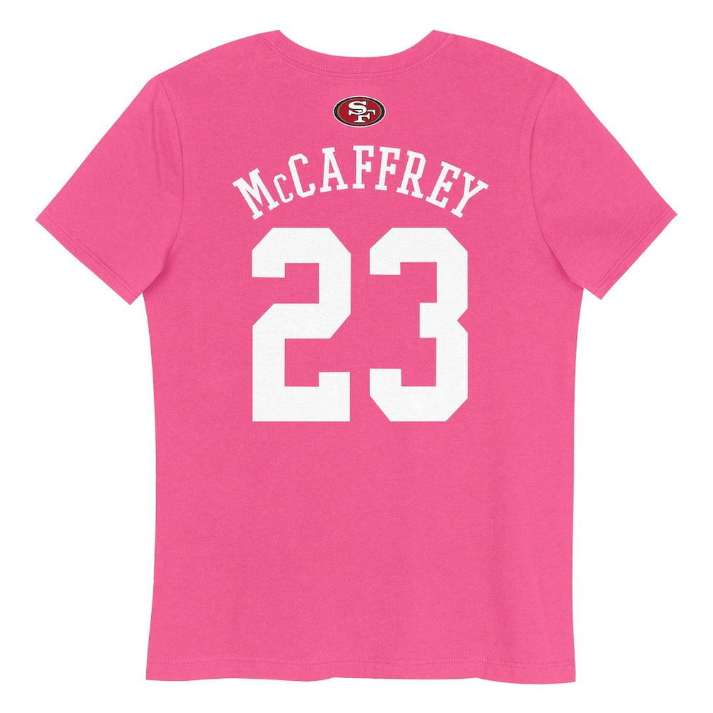 San Francisco 49ers  Christian McCaffrey  Girls Youth Player Name & Number T-Shirt
