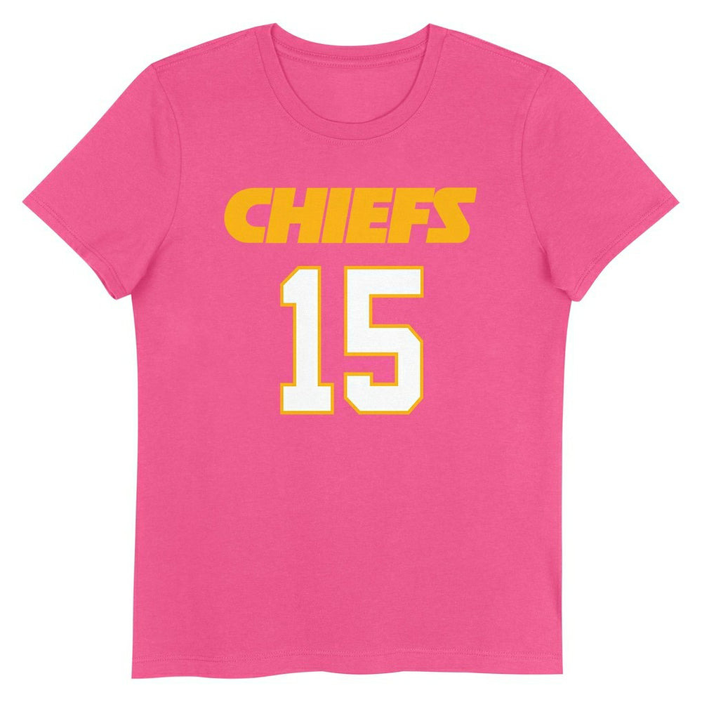 Kansas City Chiefs  Patrick Mahomes  Girls Youth Player Name & Number T-Shirt