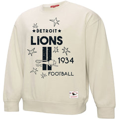 Detroit Lions Mitchell & Ness Women's Shooting Stars Pullover Sweatshirt
