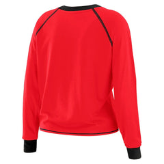 San Francisco 49ers  WEAR by Erin Andrews Women's Plus Size Tie-Front Long Sleeve Top