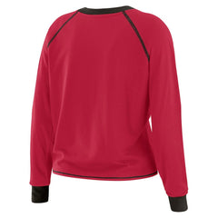 Arizona Cardinals  WEAR by Erin Andrews Women's Plus Size Tie-Front Long Sleeve Top