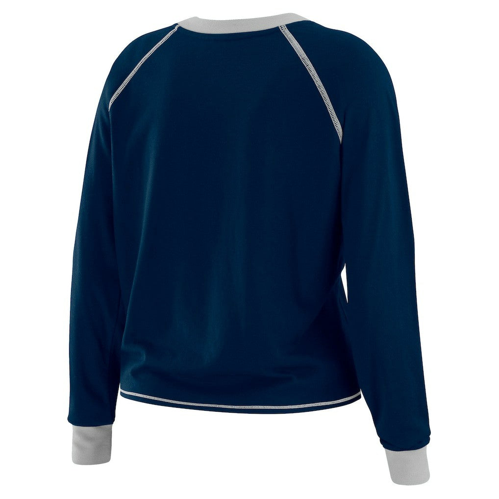 Dallas Cowboys  WEAR by Erin Andrews Women's Plus Size Tie-Front Long Sleeve Top