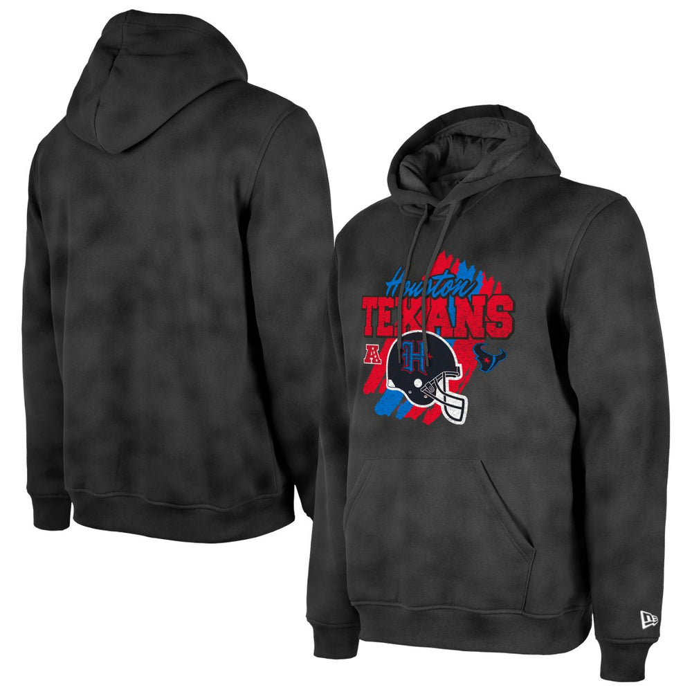 Houston Texans New Era Identity Helmet Enzyme Washed Pullover Hoodie