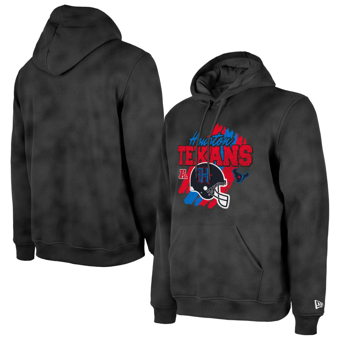 Houston Texans New Era Identity Helmet Enzyme Washed Pullover Hoodie